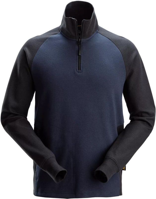 Snickers - 2841 - Sweatshirt - Marineblauw/Zwart - Katoen-Polyester