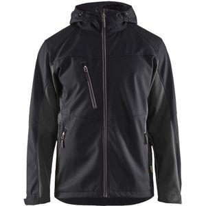 Blåkläder 4753-2516 Softshell Jack Met Capuchon Zwart/Donkergrijs