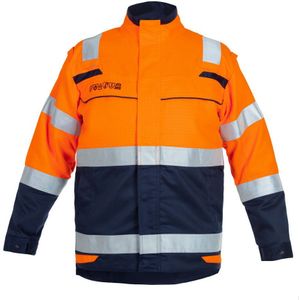 Hydrowear Milford Multinorm Jack Fluor Oranje/Marine maat 62