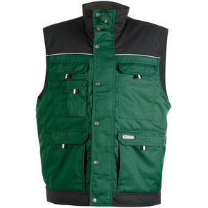 Dassy Hulst Tweekleurige bodywarmer Flessengroen/Zwart