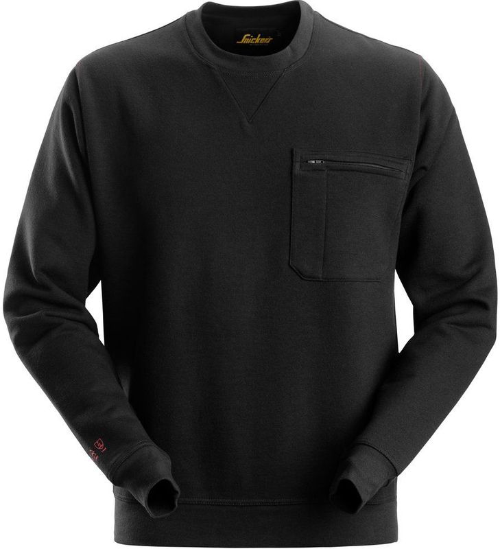 Snickers 2861 ProtecWork Sweatshirt Zwart maat XS