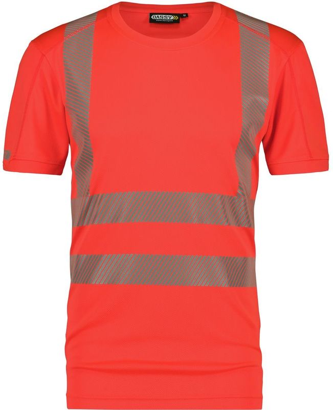 Dassy Carter Hogezichtbaarheids-uv-T-shirt Fluorood maat M