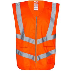 F. Engel 5030 Safety Vest Pockets EN 20471 Orange