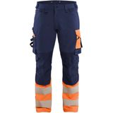 Blåkläder 1126-1648 High Vis werkbroek 4-weg stretch Marineblauw/Oranje maat C144