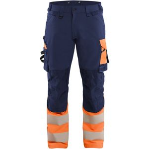 Blåkläder 1126-1648 High Vis werkbroek 4-weg stretch Marineblauw/Oranje maat C144