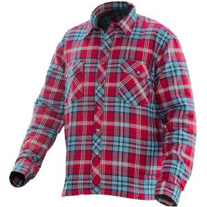 Jobman 5157 Flannelhirt Lined Rood/Blauw maat M