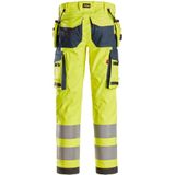 Snickers 6268 Stretch Work Trousers Holster Pockets High-Vis Class 2 High-Vis Geel/Marineblauw maat 44