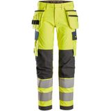 Snickers 6268 Stretch Work Trousers Holster Pockets High-Vis Class 2 High-Vis Geel/Marineblauw maat 44