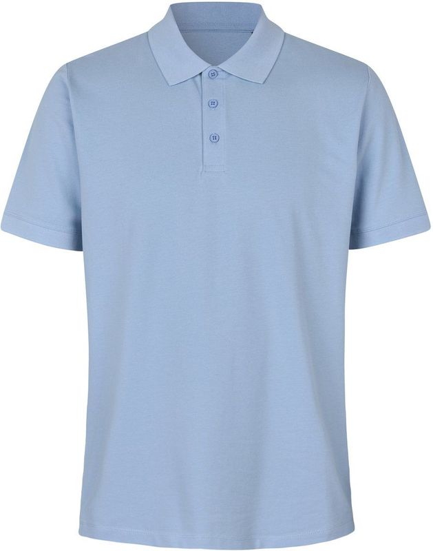 Pro Wear by Id 0586 Poloshirt biologisch katoen Lichtblauw maat S