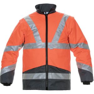 Hydrowear Pluto Binnenjas Fluor Rood/Grijs maat S