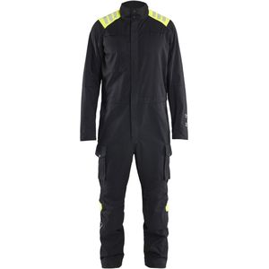 Blåkläder 6077-1512 Multinorm Overall inherent Zwart/High Vis Geel maat C46