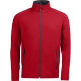 FHB Kuno Fleecejack Powerstretch Rood maat XS