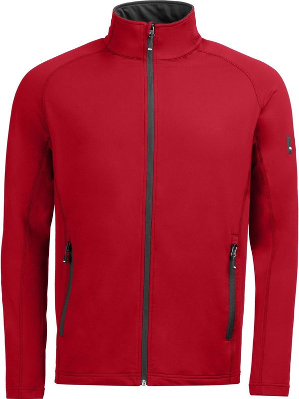 FHB Kuno Fleecejack Powerstretch Rood maat XS