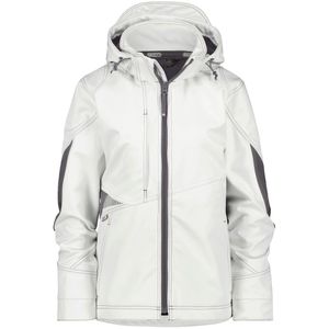 Dassy Gravity Women Softshelljas voor dames Wit/Antracietgrijs maat XS
