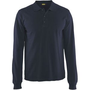 Blåkläder 3388-1050 Poloshirt lange mouw Donker marineblauw maat 4XL