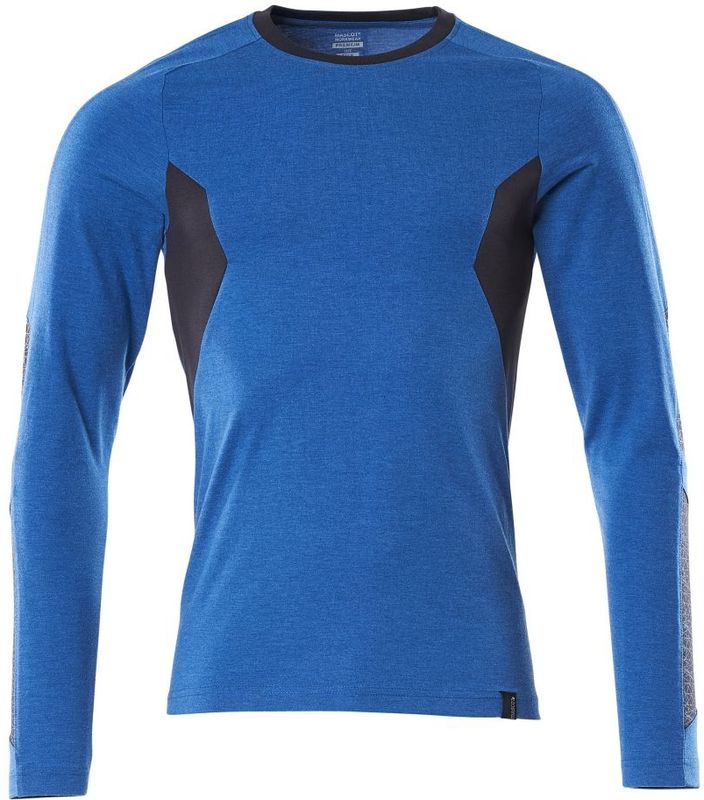 Mascot 18381-959 T-shirt lange mouwen Helder Blauw/Donkermarine maat 2XL