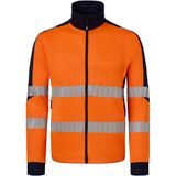HAVEP 10081 Sweatvest High Visibility+ Fluo Oranje/Marine maat L