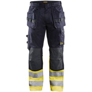 Blåkläder 1489-1512 Multinorm werkbroek Inherent Marine/High Vis Geel maat D108