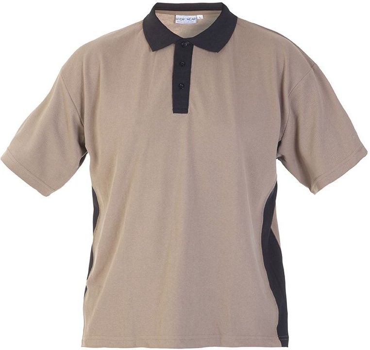 Hydrowear polo Tolbert Khaki/Zwart maat 4XL