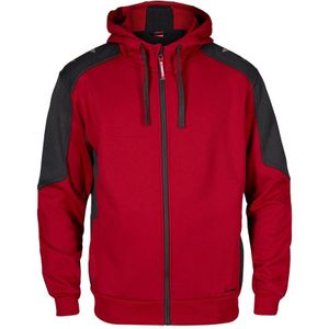 F. Engel 8820 Galaxy Hoody Red/Anthracite maat L
