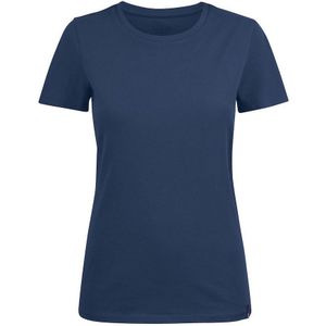 Harvest American U-Neck Dames T-Shirt Vintage Blauw