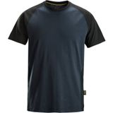 Snickers 2550 Tweekleurig T-shirt Marineblauw/Zwart