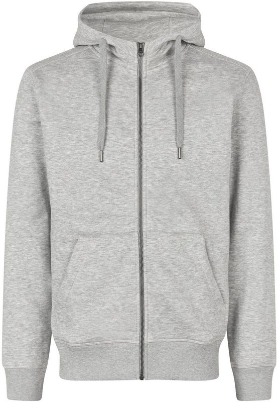 Pro Wear by Id 0638 CORE hoodie met rits Lichtgrijs gemêleerd maat S