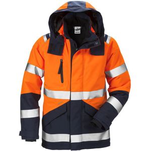 Fristads High vis GORE-TEX shelljack klasse 3 4988 GXB Hi-Vis oranje/marineblauw maat XS