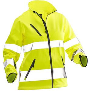 Jobman 1210 Hi-Vis Women’S Softshell Jacket Dames Geel