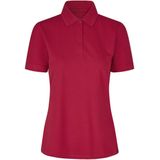 Pro Wear by Id 0587 Poloshirt biologisch kantoen| dames Rood maat XS