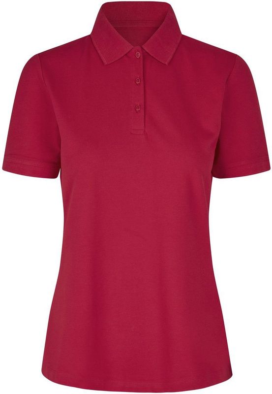 Pro Wear by Id 0587 Poloshirt biologisch kantoen| dames Rood maat XS