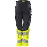 Werkbroek - Zwart - Polyester/Katoen - Ergonomische Pasvorm Met Kniezakken