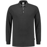 Tricorp 201017 Poloshirt Slim Fit 210 Gram Lange Mouw Donkergrijs