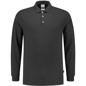 Tricorp 201017 Poloshirt Slim Fit 210 Gram Lange Mouw Donkergrijs