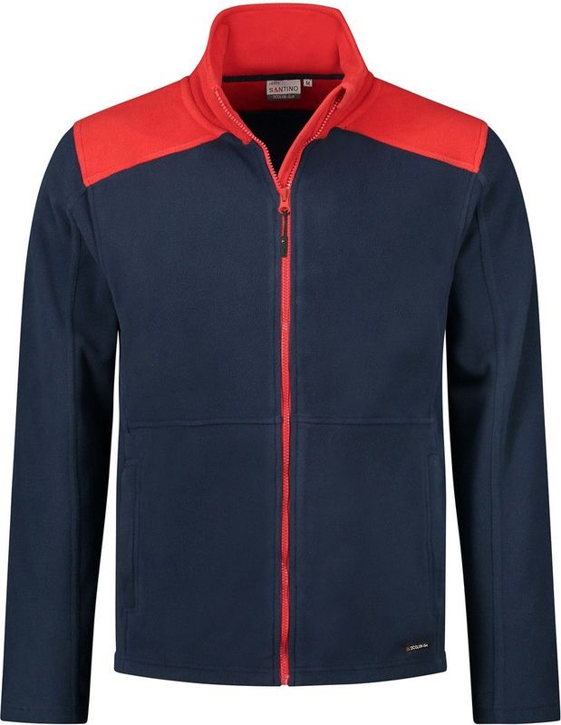 Santino Trento Fleecejack Real Navy / Red maat S