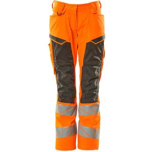 Mascot 19578-236 Dames Broek met kniezakken Hi-Vis Oranje/Donkerantraciet maat 82C36