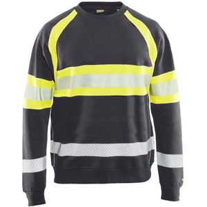 Blåkläder 3359-1158 Sweater High Vis Medium Grijs/High Vis Geel maat XS