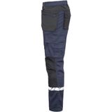 Projob 7509 Stretchbroek Met Kniezakken En Spijkerzakken Heren Marine/Zwart maat C48