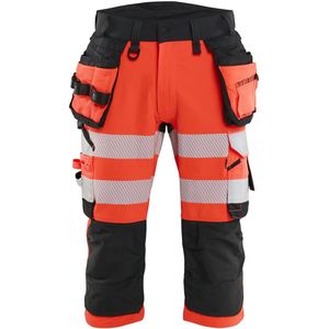 Blåkläder 1123-1648 High Vis piraatbroek 4-weg stretch High Vis Rood/Zwart maat C44