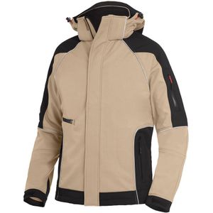 FHB Walter Softshell-Jack Beige-Zwart