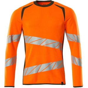 Mascot 19084-781 Sweatshirt Hi-Vis Oranje/Mosgroen