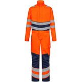 F. Engel 4231-188 Safety+ Boiler Suit Orange/Blue Ink maat XS