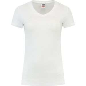 Tricorp 101008 T-Shirt V Hals Slim Fit Dames Wit
