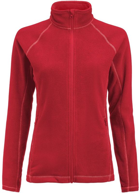 James Harvest Zion Fleece Dames Rood maat XS