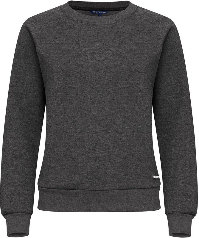 Cutter & Buck Pemberton Crewneck Dames Antraciet Mélange maat S