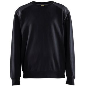 Blåkläder 3580-1158 Sweatshirt bi-colour Zwart/Medium grijs