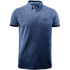 Harvest Larkford Poloshirt Heren Donkerblauw Mêlee maat 3XL