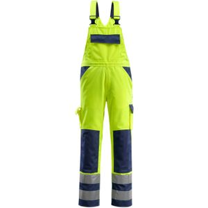 Mascot 07169-470 Amerikaanse overall met kniezakken Hi-Vis Geel/Marine