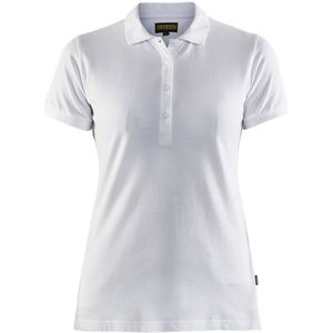 Blåkläder 3307-1035 Dames poloshirt piqué Wit maat XL