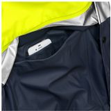 Fristads - 4624 RS Hi-Vis - Regenjack - Geel/Marineblauw - PU Gecoate Polyester Jersey